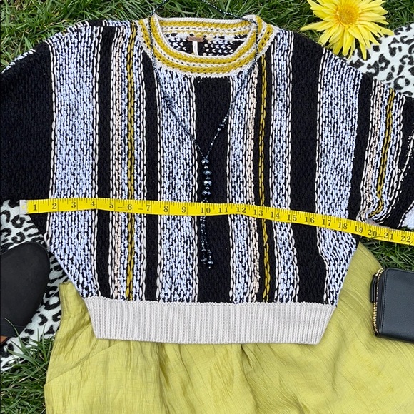 🌺 Free People; BNWT Porto Combo Sweater Sz. S & M - Picture 10 of 16